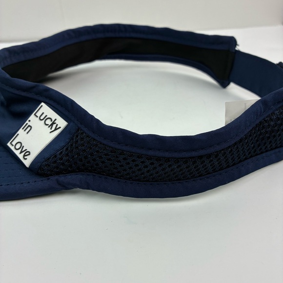 Lucky in Love Women’s Navy Blue Visor Lightweight Adjustable Breathable Tennis - Picture 3 of 7